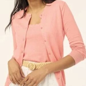 J. Crew Classic Cotton Cardigan M